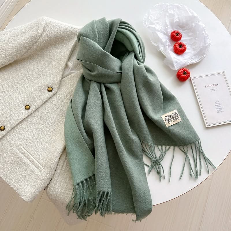 Korean Style Double-Sided Imitation Cashmere Scarf