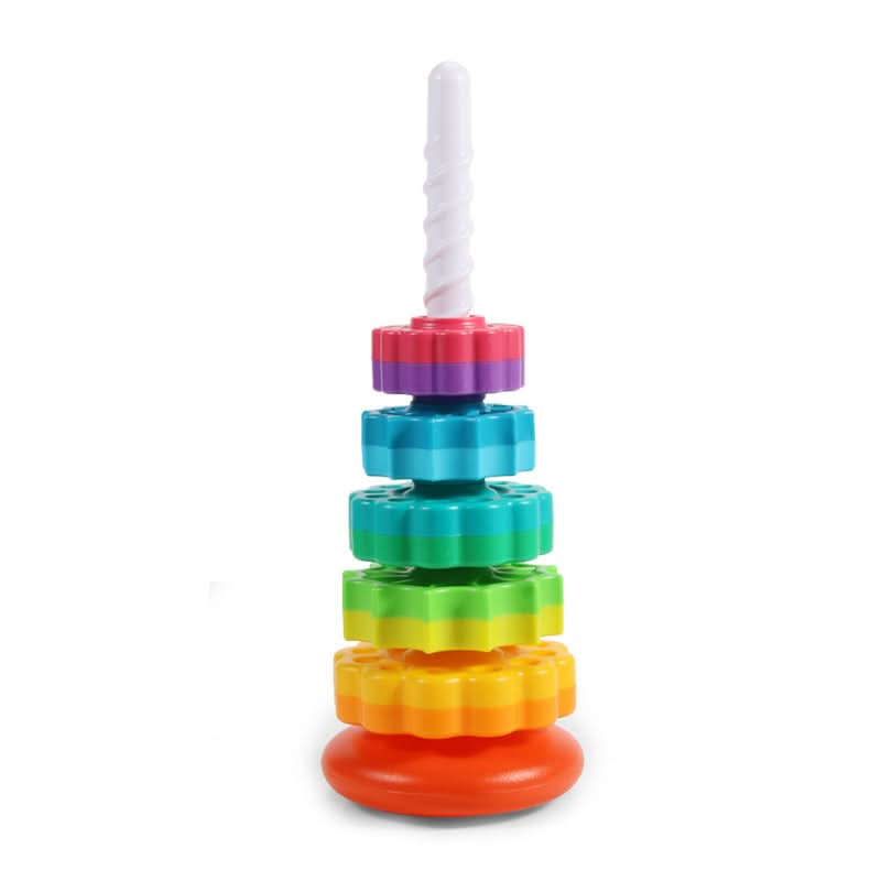 Rainbow Rotating Stacking Toy for Toddlers