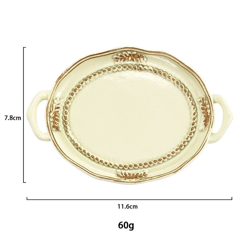 Shiyilian INS Style Creative Resin Candle & Jewelry Tray (Set of 2pcs.)