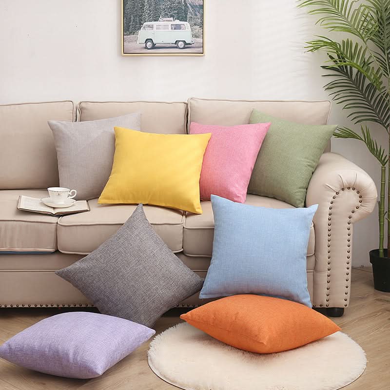 Nordic Style Linen Sofa Pillow Set - Set of Two