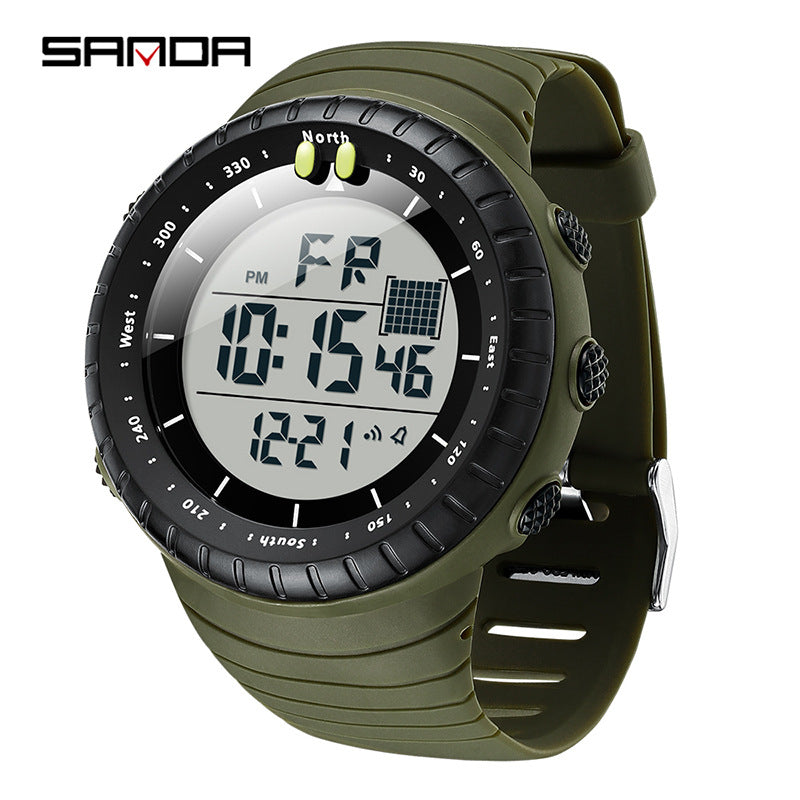 SANDA Luminous Digital Sports Watch – Waterproof Outdoor Multi-Function Men’s Watch