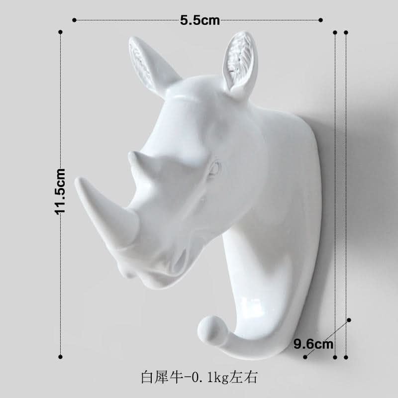 Punch-Free Animal Head Wall Hook – Decorative Deer Head Sticky Hanger