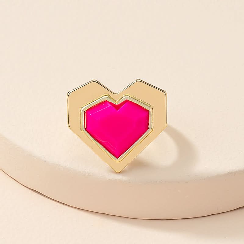 Rose Red Temperament Plum Blossom Ring