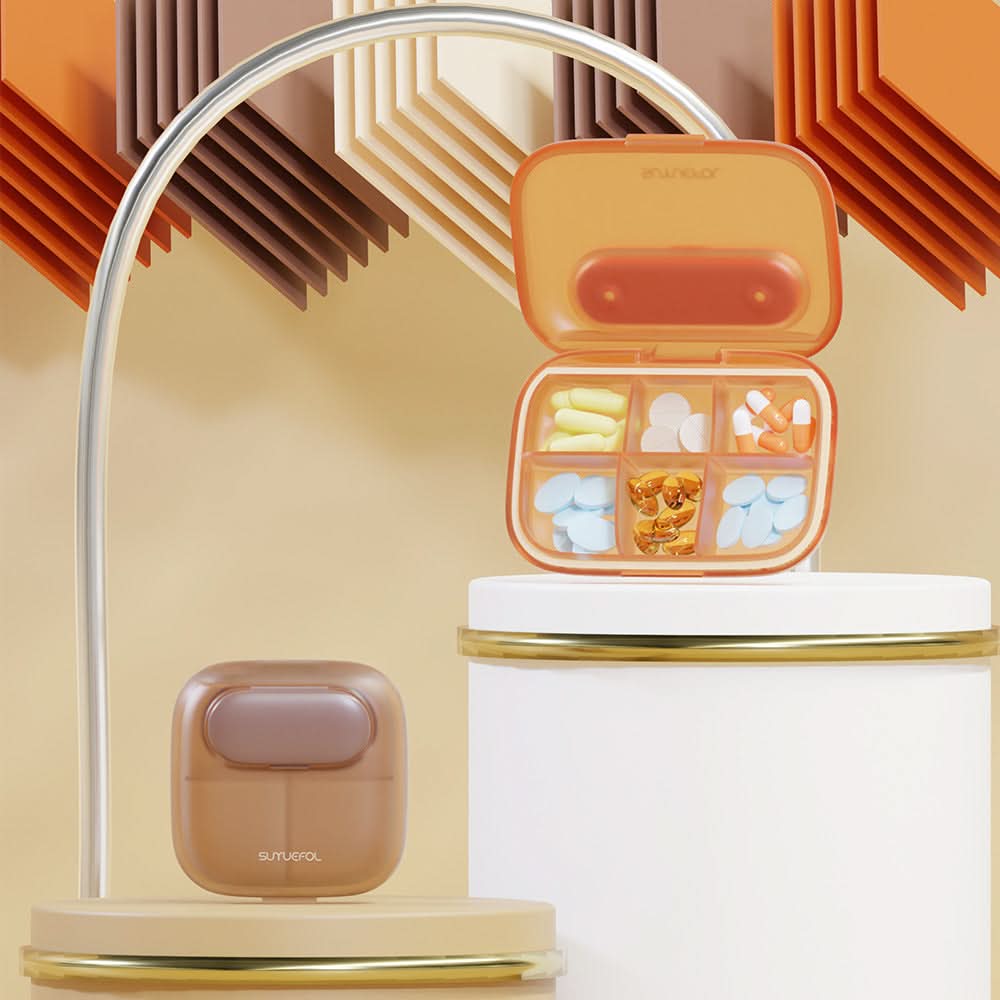 Portable small medicine box three meals a day sealed medicine storage box carry pills medicine packing box