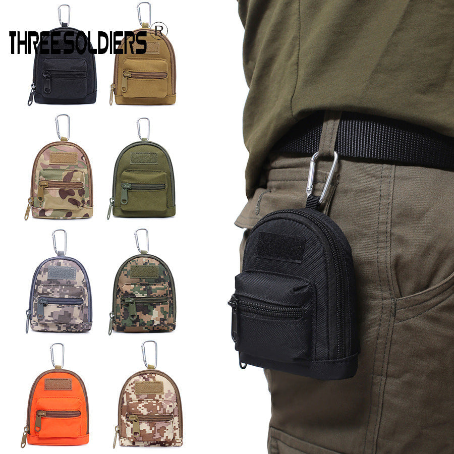 Mini Tactical Backpack Keychain – Multi-Purpose Oxford Storage Pouch