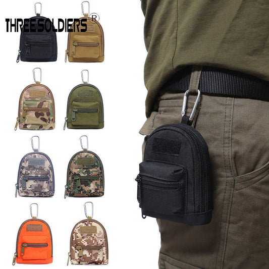 Mini Tactical Backpack Keychain – Multi-Purpose Oxford Storage Pouch