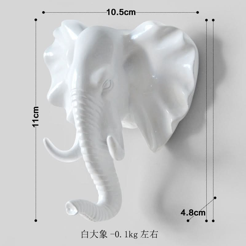 Punch-Free Animal Head Wall Hook – Decorative Deer Head Sticky Hanger