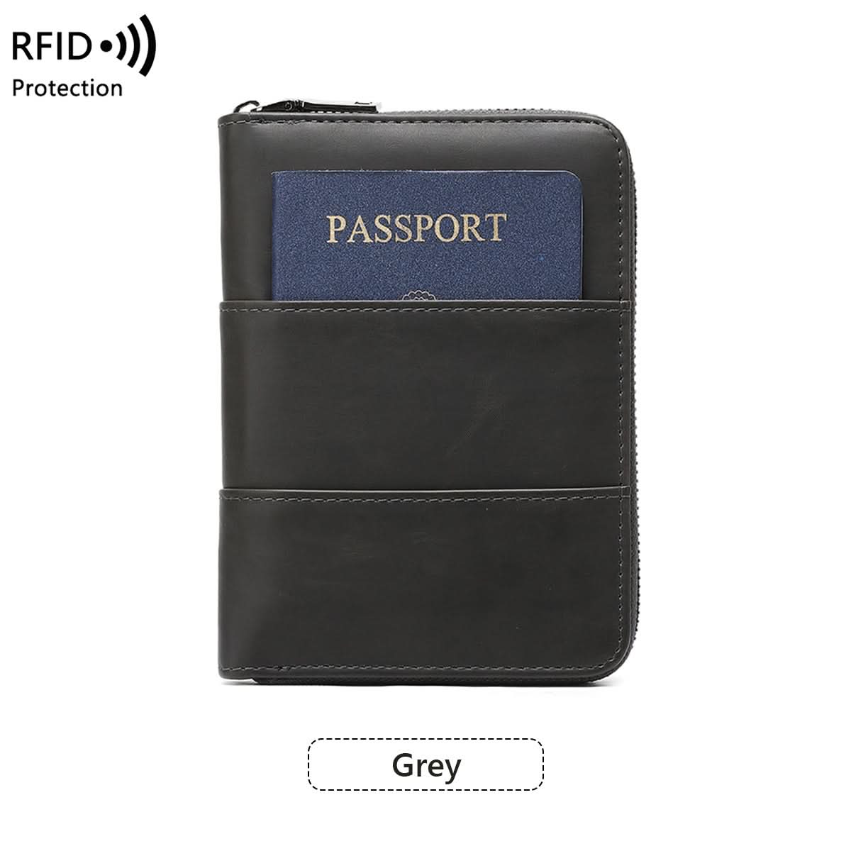 RFID Travel Passport Holder – Anti-Theft PU Leather Wallet
