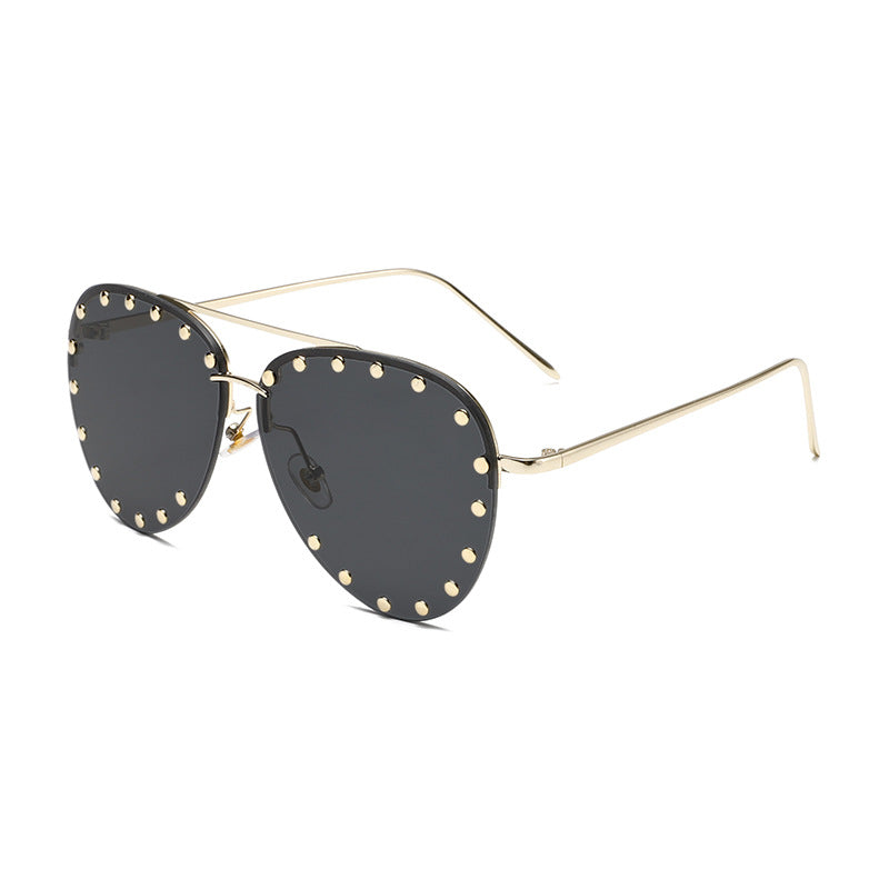 Retro Aviator Rivet Sunglasses for Men & Women | UV-Protective Trendy Eyewear