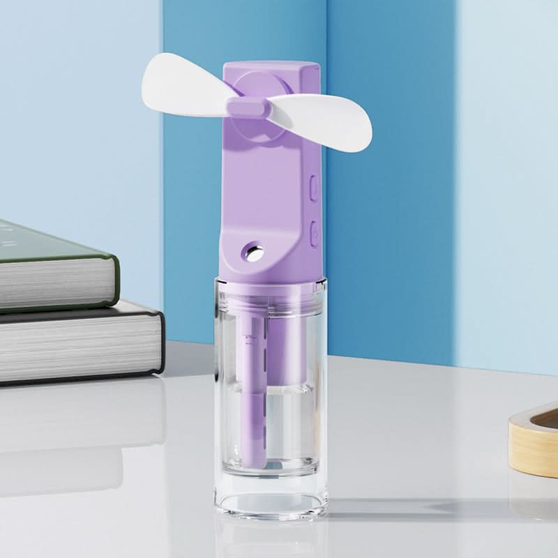 Mini USB Mist Fan – Portable Rechargeable Spray Cooling Fan