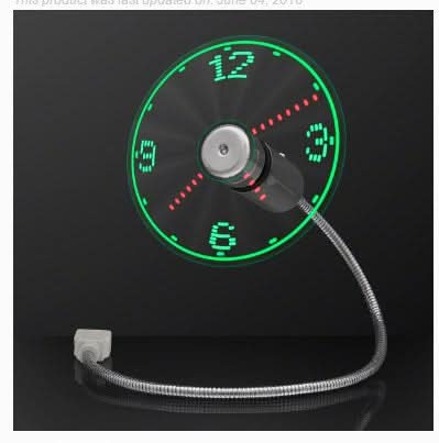 USB Luminous Fan with Flash Text