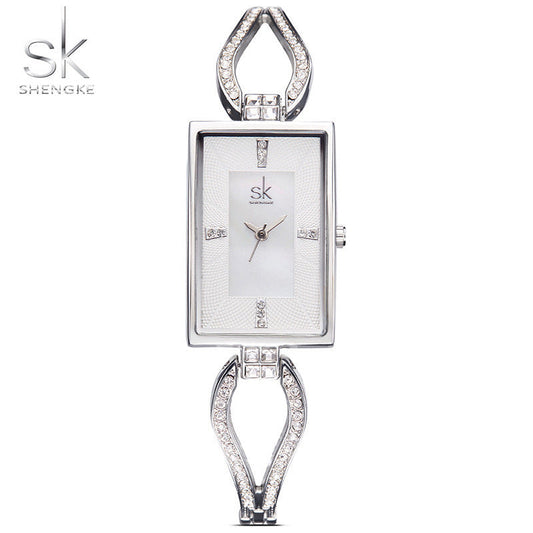 SK Women’s Fashion Diamond Watch – Casual Quartz Analog Wristwatch, 30M Waterproof