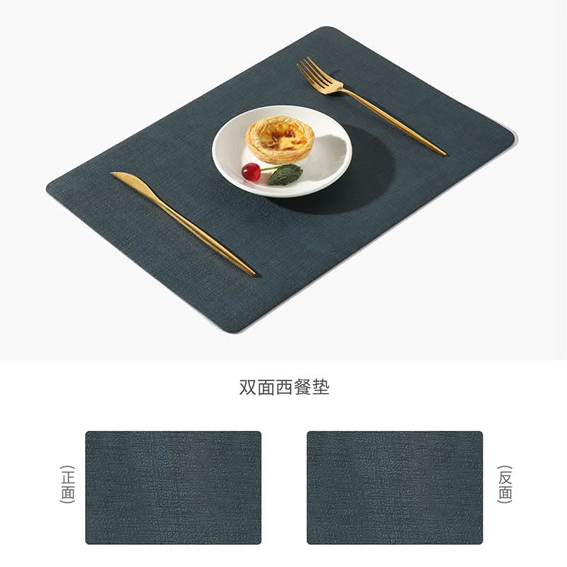 Double-Sided Leather Waterproof Dining Placemat