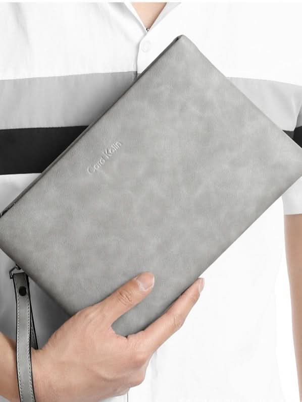 Men’s PU Leather Clutch Bag – Business Handbag & Envelope Wallet