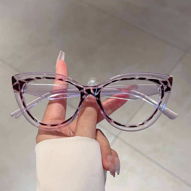 Cat-Eye Anti-Blue Light Glasses – TR90 Full Frame Comic Style Eyewear for Adults