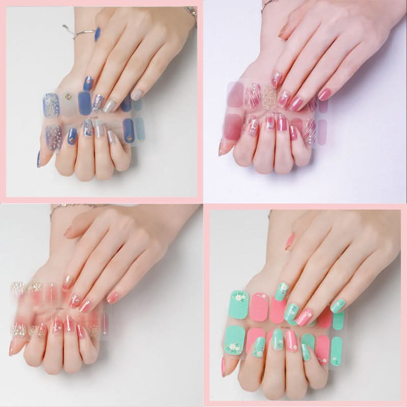 3D Star Diamond Nail Stickers Set