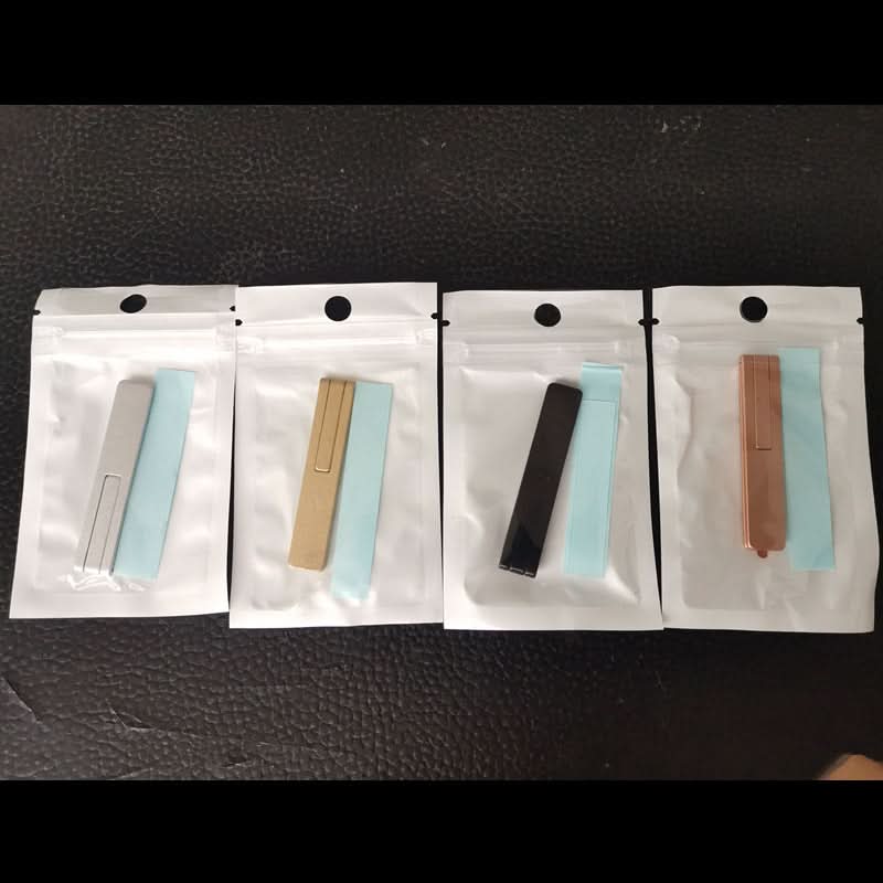One-line folding mobile phone stand desktop invisible back sticker metal lazy stand adhesive small mini sticker