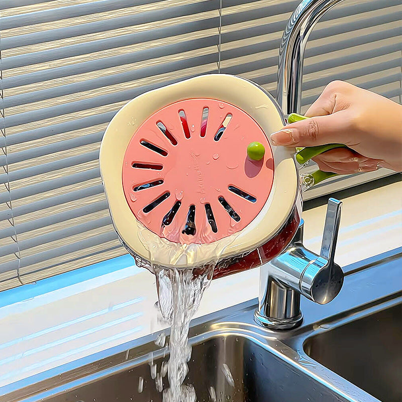 Adjustable Sink Drain Basket – Food-Grade Faucet Strainer for Washing Fruits & Vegetables