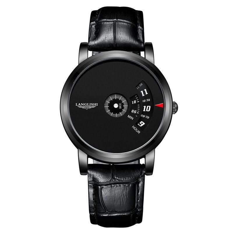 Ultra-Thin Men’s Quartz Watch, Large Dial