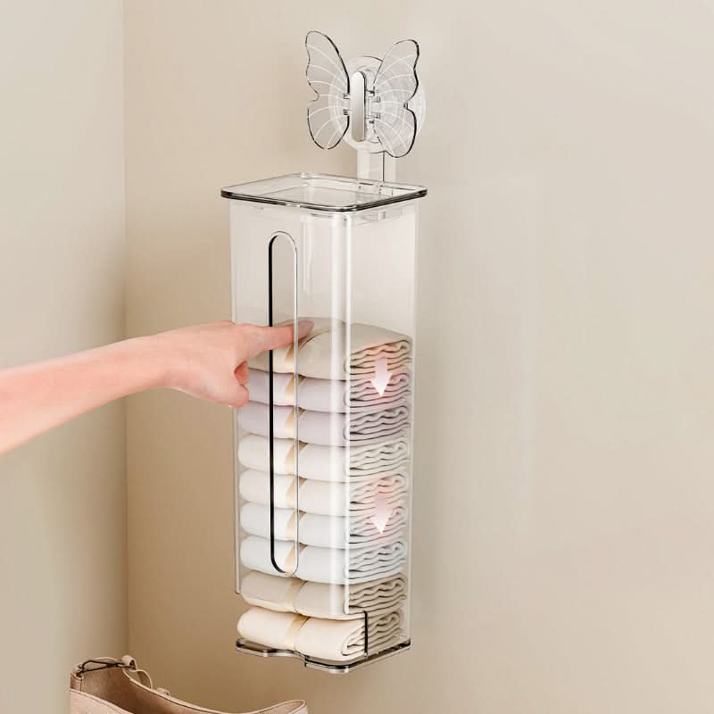 Wall-Mounted Underwear & Sock Storage Box – Moisture-Proof Organizer