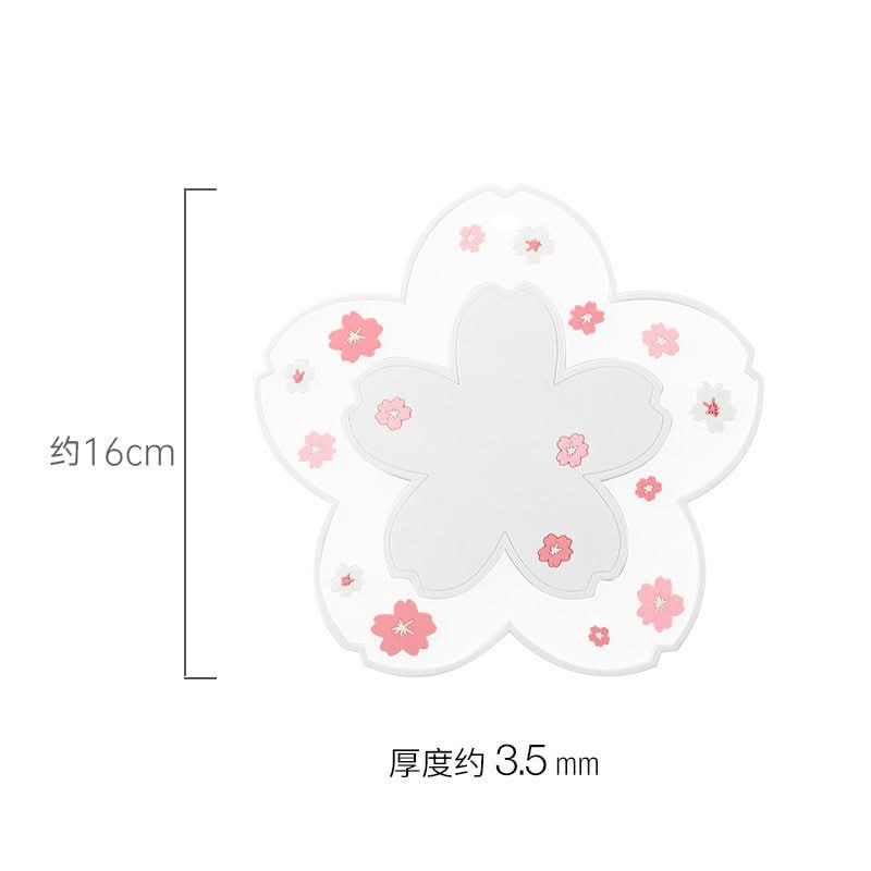 Floral PVC Heat-Resistant Mats – For Hot Dishes, Bowls & Pots (Pack of 2)
