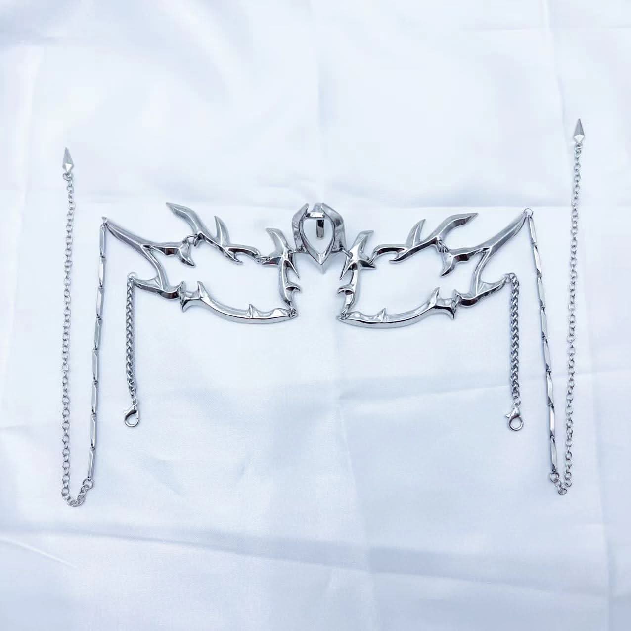 Silver Punk Face Accessory, Unisex Jewelry