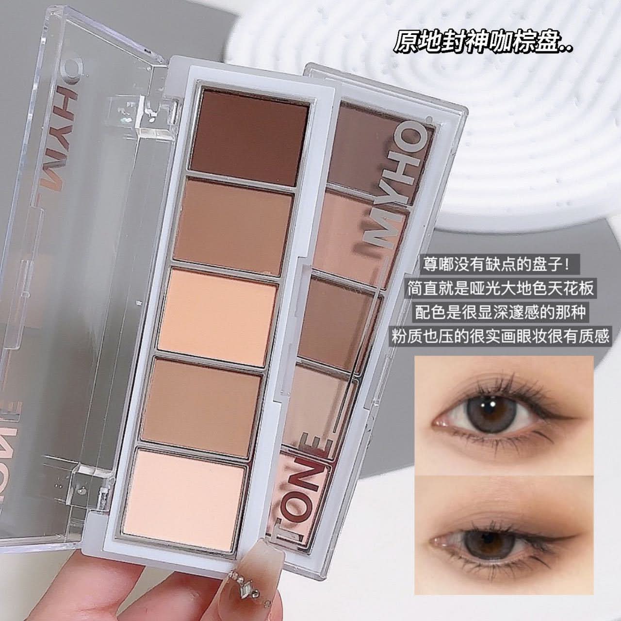 5-Color Contour & Eyeshadow Palette – Matte & Pearlescent