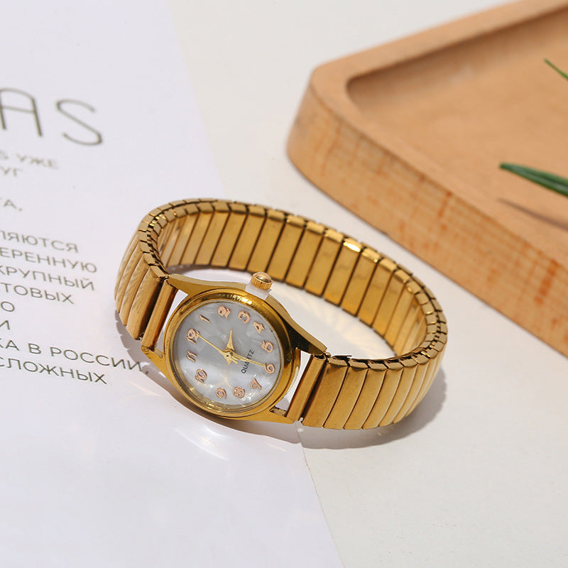 Retro Starry Sky Whale Watch for Women – Small Dial Quartz Watch with World Time