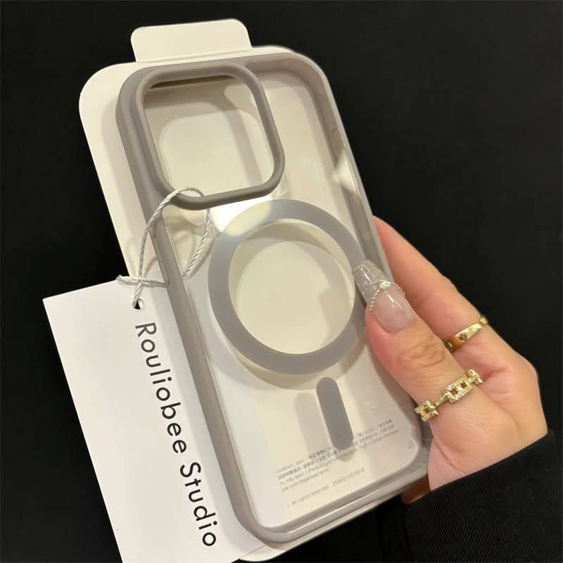 Magnetic Transparent iPhone Case, Frosted Protection