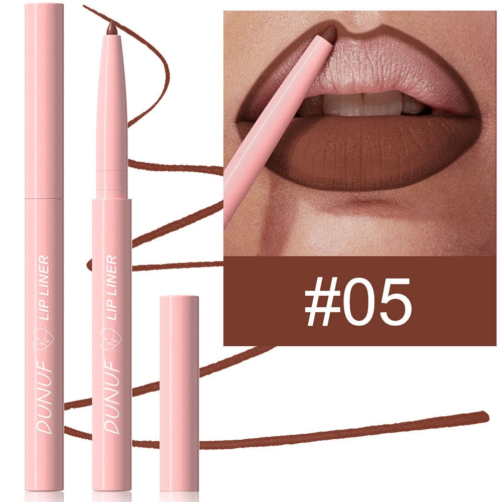 DUNUF Matte Velvet Lip Liner Set – Easy to Apply, Long-Lasting