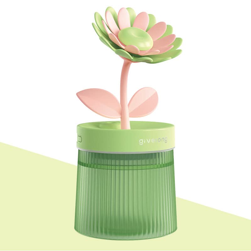 USB Flower Humidifier with Colorful Night Light