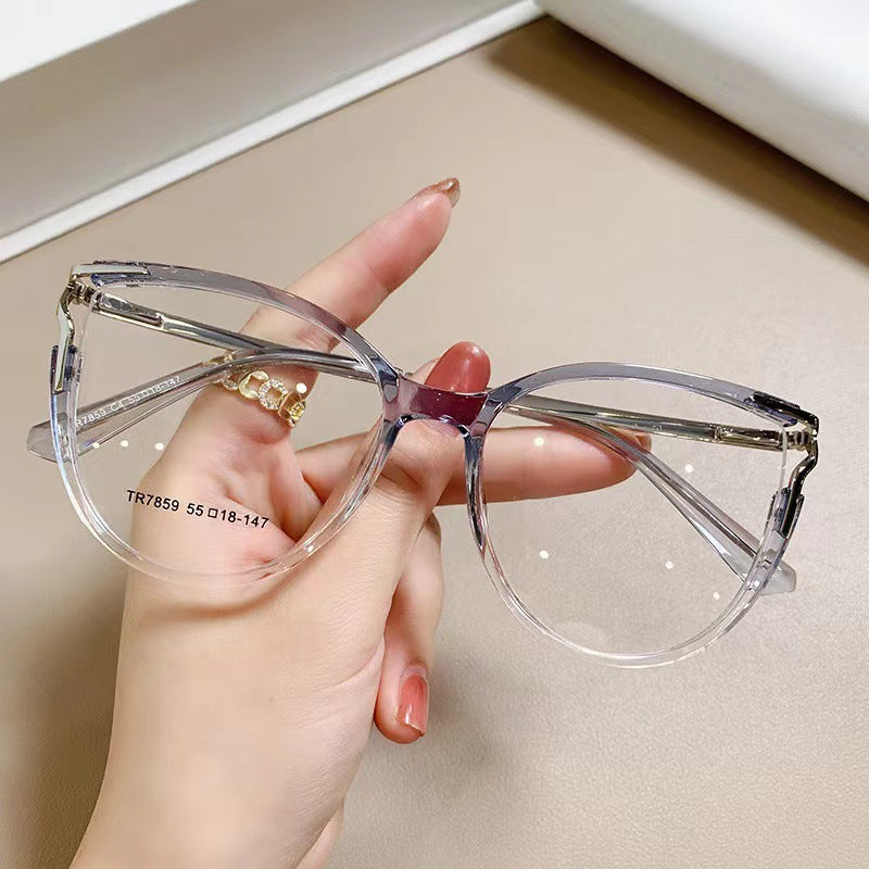 Anti-Blue Light Stylish Computer Glasses For Women – Oval Frame, Gradient Lens