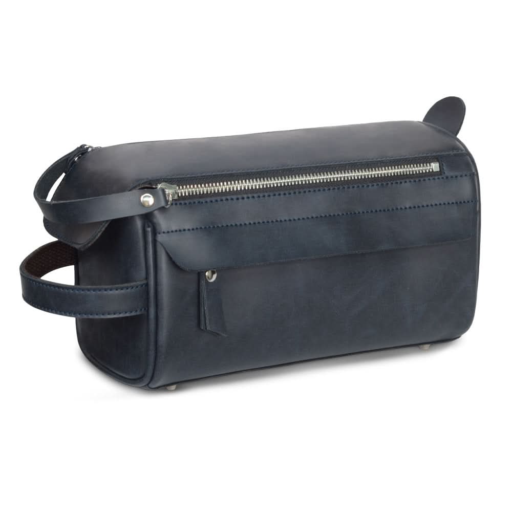 Retro Men's PU Leather Wash Bag - Waterproof Clutch Organizer