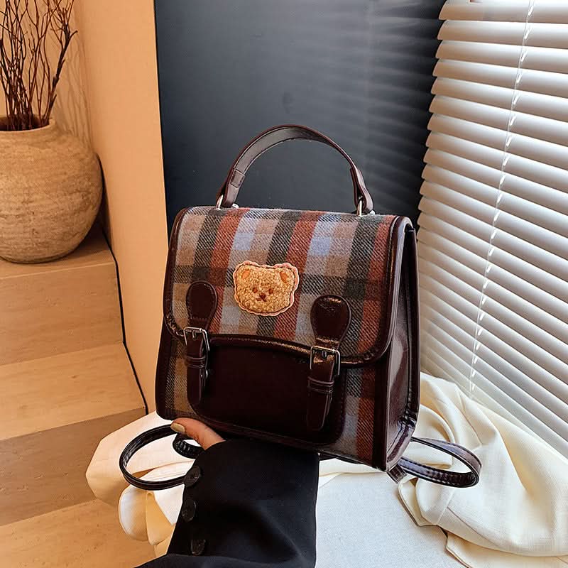 Women's Retro PU Leather Backpack – Fashionable Handheld School & Travel Bag