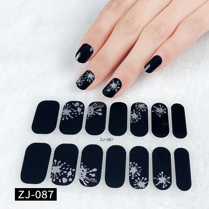 Waterproof 3D Gel Nail Stickers - Durable