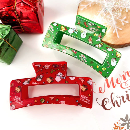 Pack of 3 Christmas Hairpins with Elk & Snowman