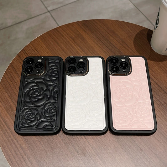 iPhone 16 Pro 3D Rose Floral Phone Case