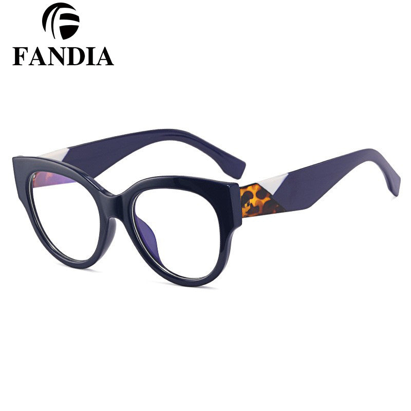 Retro Round Blue Light Glasses for Women – Large Frame Eyewear | Myopia-Ready