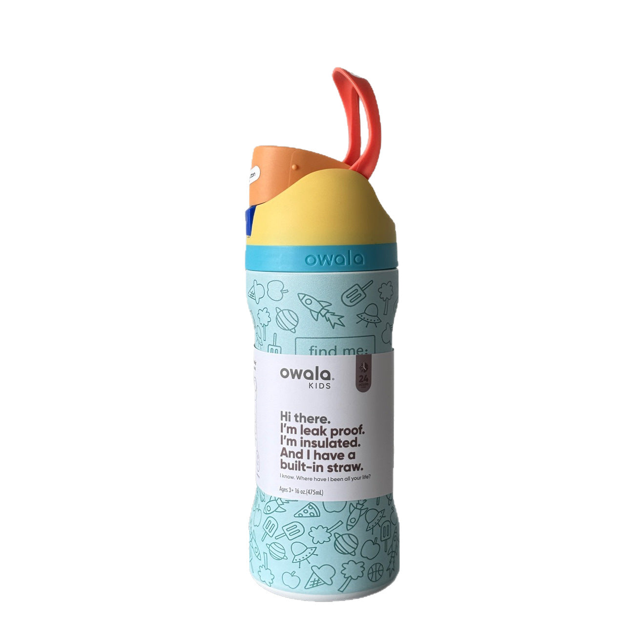 Owala 16oz Stainless Steel Thermos – Vacuum Insulated Travel Tumbler