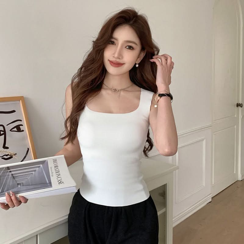 Seamless Ice Silk Vest with Chest Pads