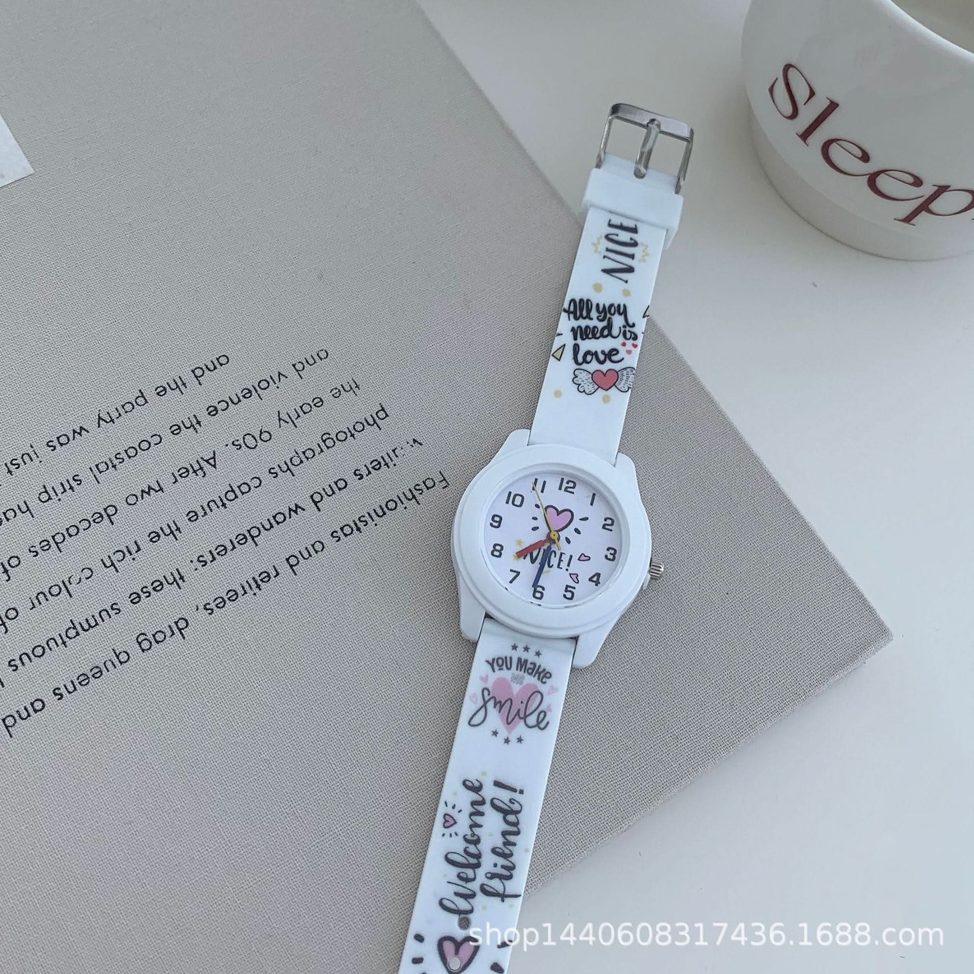 Cartoon Fashion Children's Quartz Watch – Cute Jelly Silicone, Fresh & Unisex