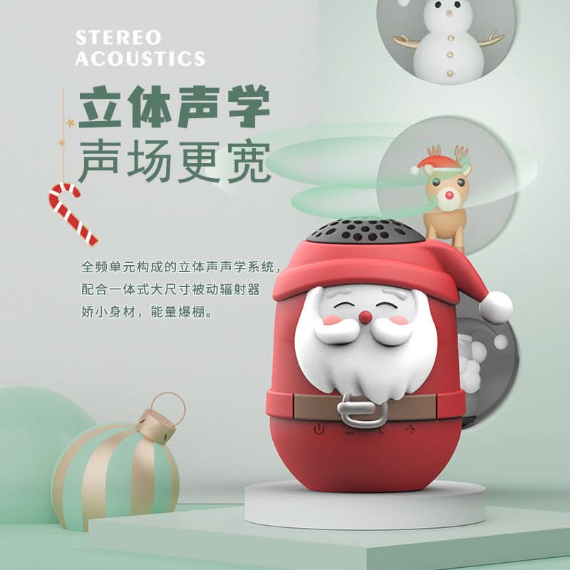 Cartoon Santa Bluetooth Speaker – Portable Waterproof