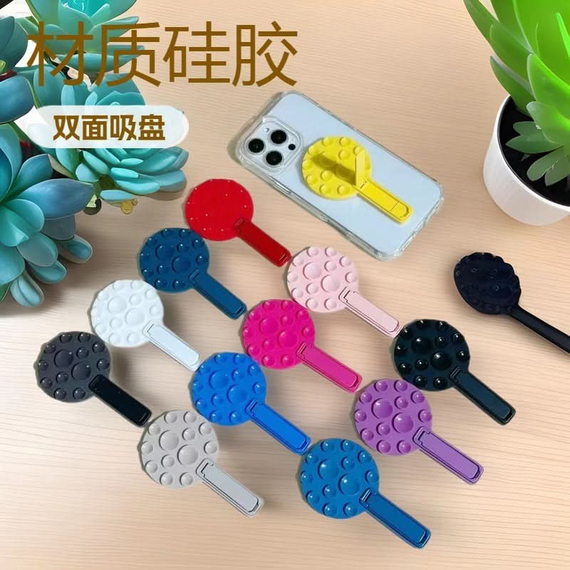 Lollipop Suction Cup Phone Stand – Silicone Non-Slip Holder