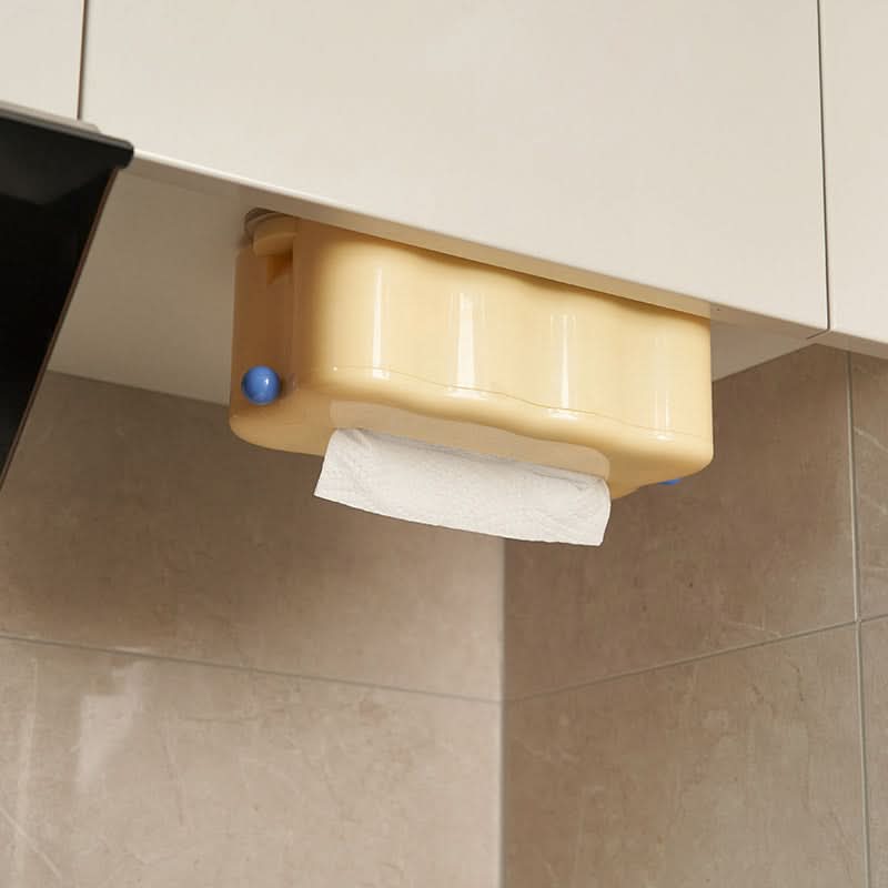 Wall-Mounted Suction Cup Tissue Box – Punch-Free Paper Towel Holder
