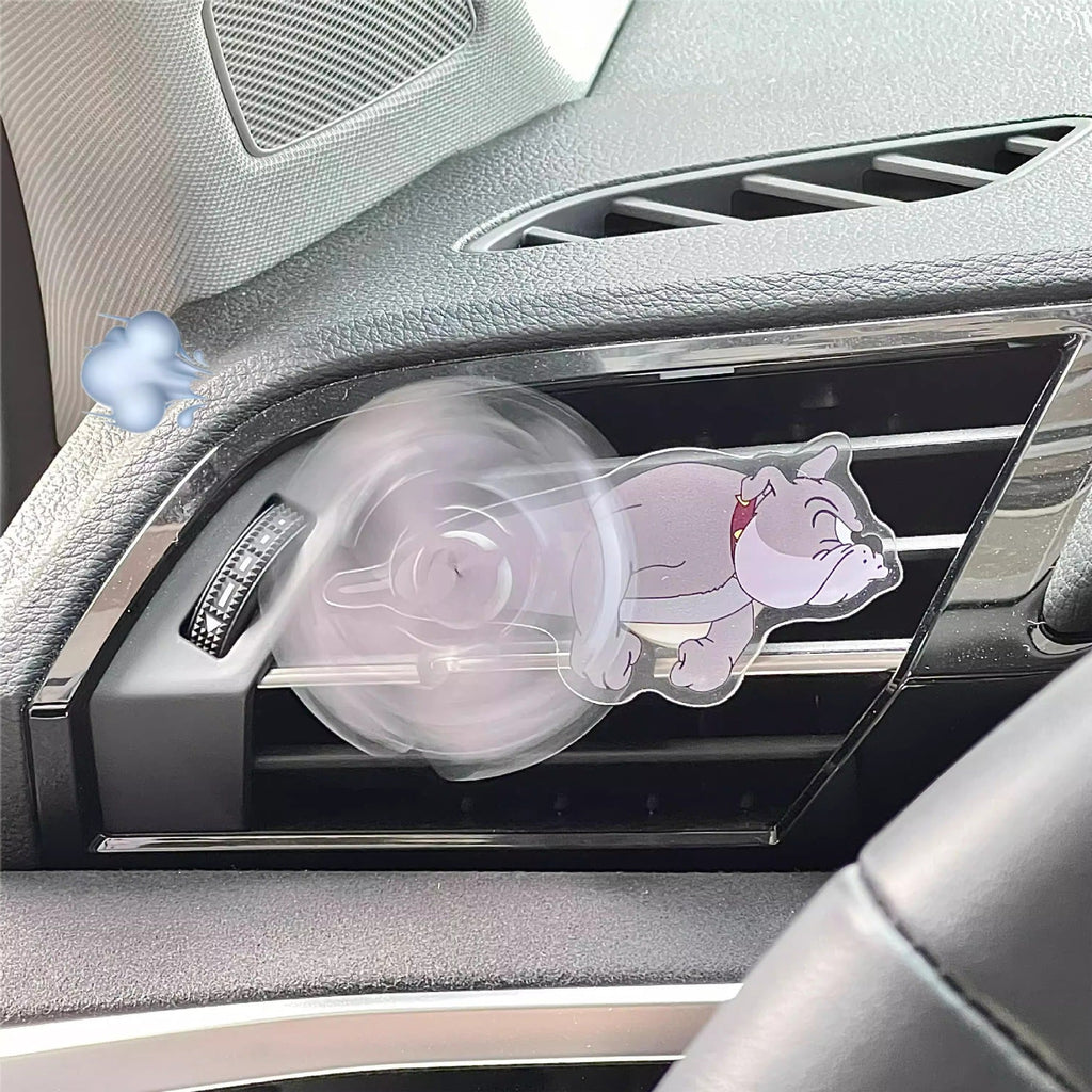 Tom and Jerry Car Air Vent Clip – Rotating Cartoon Ornament with Aromatherapy