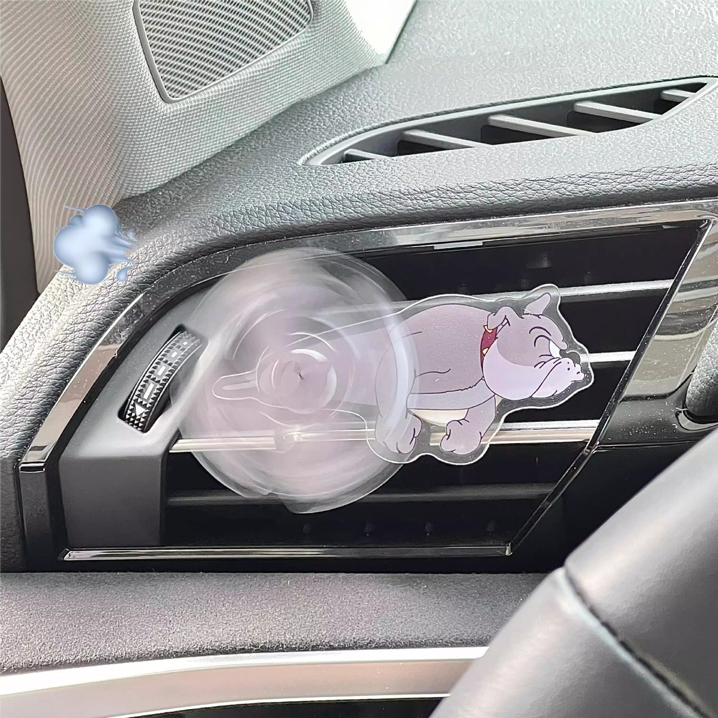 Tom and Jerry Car Air Vent Clip – Rotating Cartoon Ornament with Aromatherapy