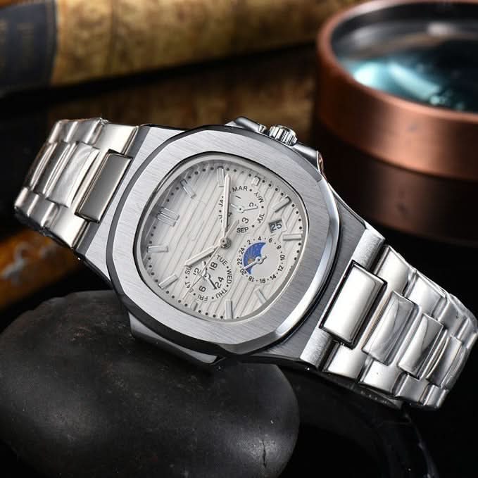 Luminous Quartz Steel Watch – Unisex Square Dial