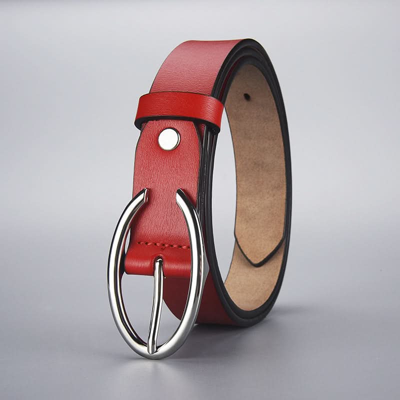 Women's Leather Belt with C Buckle