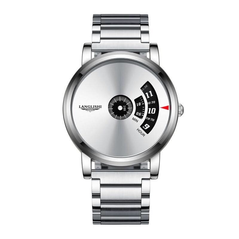 Ultra-Thin Men’s Quartz Watch, Large Dial