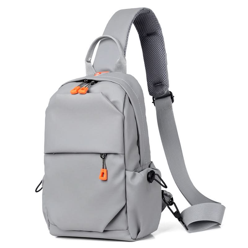 Men’s Crossbody Chest Bag – Oxford Shoulder Backpack with USB Port
